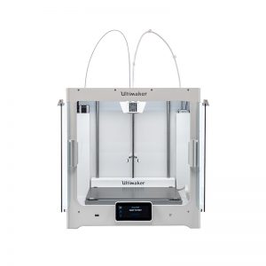 Ultimaker S5 front view with open doors